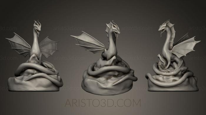 Figurines of griffins and dragons (STKG_0050) 3D model for CNC machine